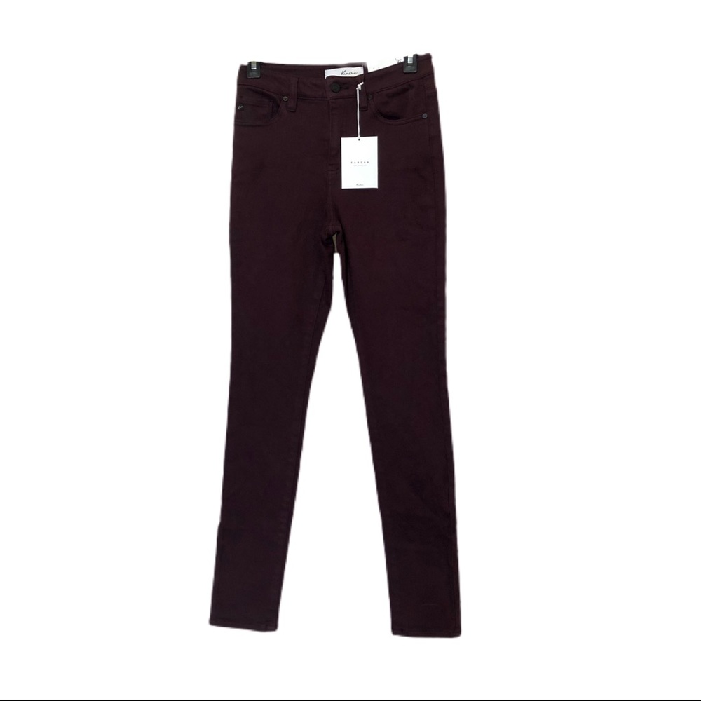 NWT KanCan Maroon Skinny Jeans 27 Waist